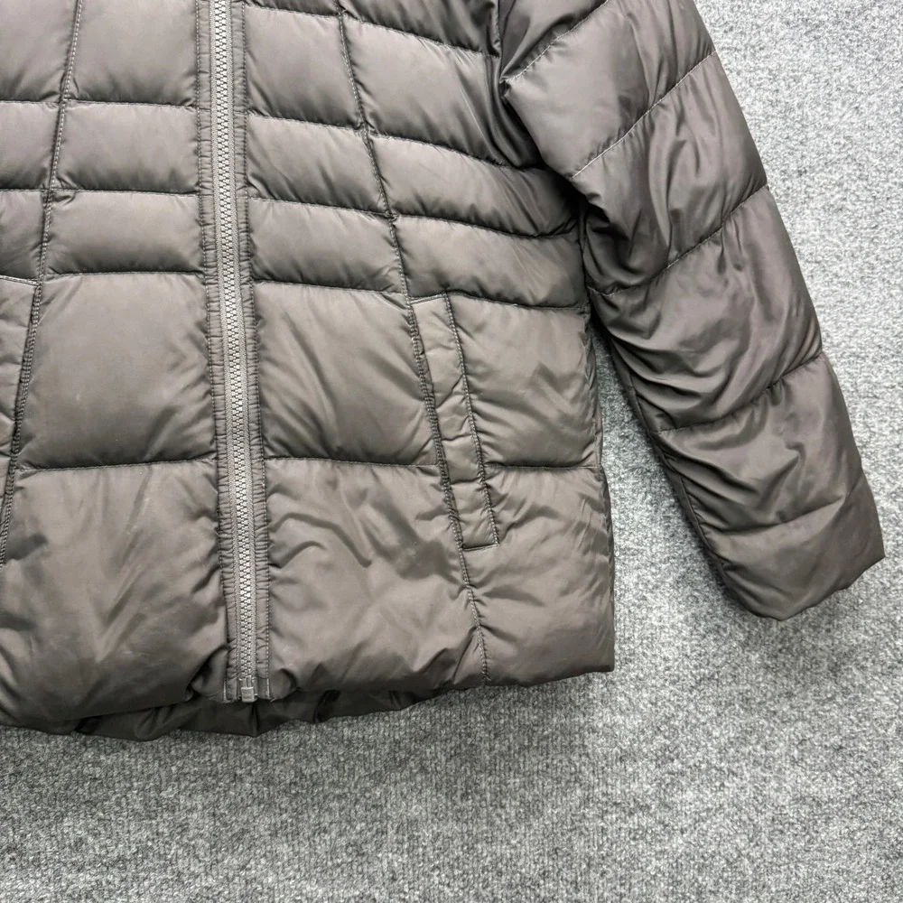 The North Face‎ Puffer Jacket Girls Size M 10/12 Gray Fleece Lined Outdoor